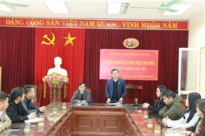 Đoàn công tác Bảo tàng Hồ Chí Minh làm việc với Bảo tàng tỉnh Vĩnh Phúc