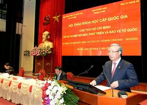 Hội thảo khoa học quốc gia “Chủ tịch Hồ Chí Minh với sự nghiệp đổi mới, phát triển và bảo vệ Tổ quốc”
