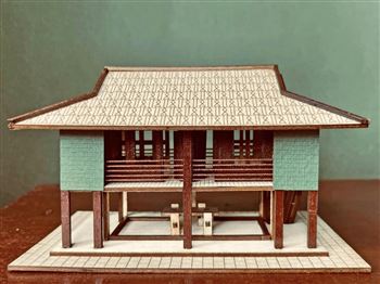 Mô hình gỗ 3D Nhà sàn Bác Hồ