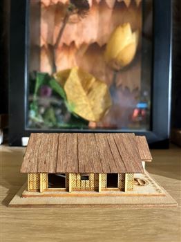 Mô hình gỗ 3D quê ngoại Chủ tịch Hồ Chí Minh 