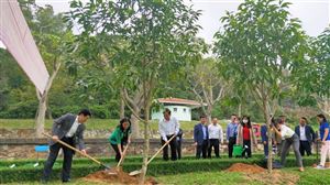 Hội đồng Nhân dân tỉnh Nghệ An trồng cây đầu xuân tại Khu mộ Bà Hoàng Thị Loan