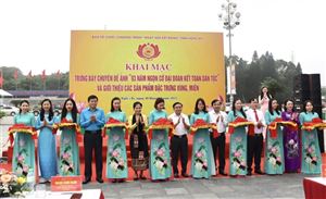 Lễ Khai mạc Trưng bày chuyên đề ảnh “93 năm ngọn cờ đại đoàn kết toàn dân tộc” và giới thiệu các sản phẩm đặc trưng vùng, miền tỉnh Nghệ An năm 2023 tại Quảng trường Hồ Chí Minh