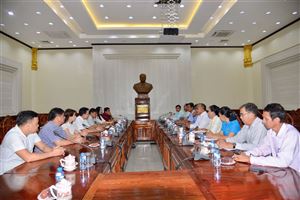 Đoàn công tác của Bảo tàng Hồ Chí Minh thăm và làm việc với Bảo tàng Kayson Phomvihản, nước CHDCND Lào