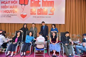 Công đoàn Bảo tàng Hồ Chí Minh tham gia Chương trình hiến máu tình nguyện “Giọt hồng sẻ chia” 