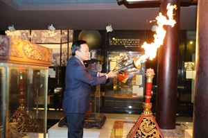Lễ xin lửa thắp đuốc Đại hội Thể thao toàn quốc lần thứ IX tại Bảo tàng Hồ Chí Minh