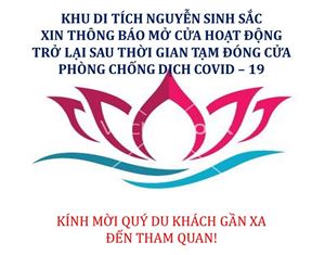 Khu Di tích Nguyễn Sinh Sắc thông báo