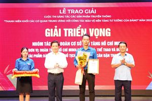 Đoàn cơ sở Bảo tàng Hồ Chí Minh đạt giải triển vọng Cuộc thi sáng tác các sản phẩm truyền thông với chủ đề “Thanh niên Khối các cơ quan Trung ương với công tác bảo vệ nền tảng tư tưởng của Đảng”