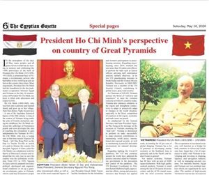 Báo Ai Cập đăng bài viết ca ngợi Chủ tịch Hồ Chí Minh