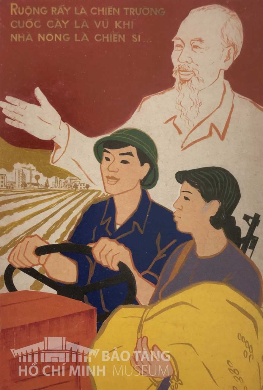 Tranh: Lương Xuân Hiệp
Bột màu
Nguồn: Bảo tàng Hồ Chí Minh